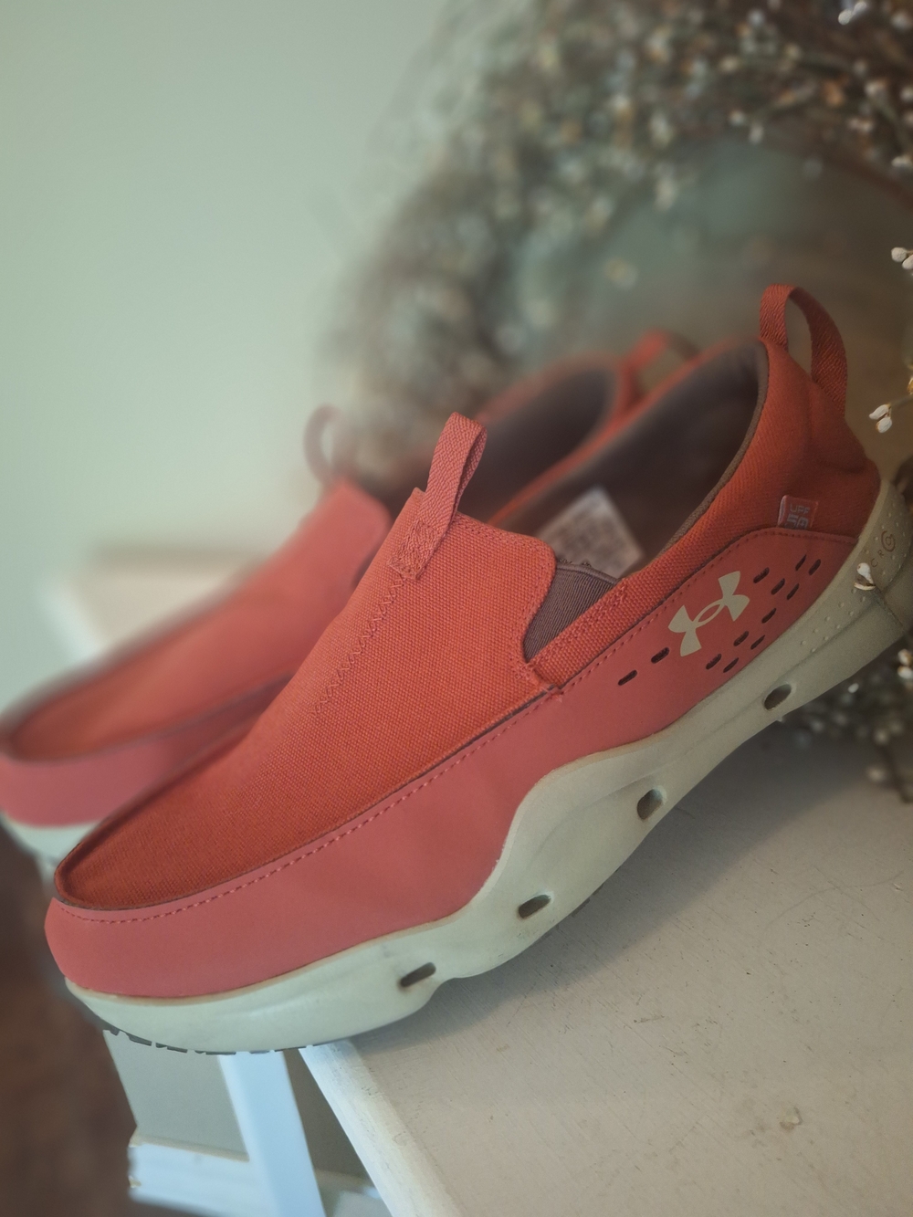 Under Armour Men’s Slip On Athletic Shoe - Rusty Red Orange 12
